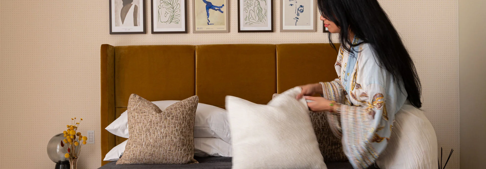 InStyle Direct transformations showing stylish armchair and decor in a Lincoln Square London flat for rent.