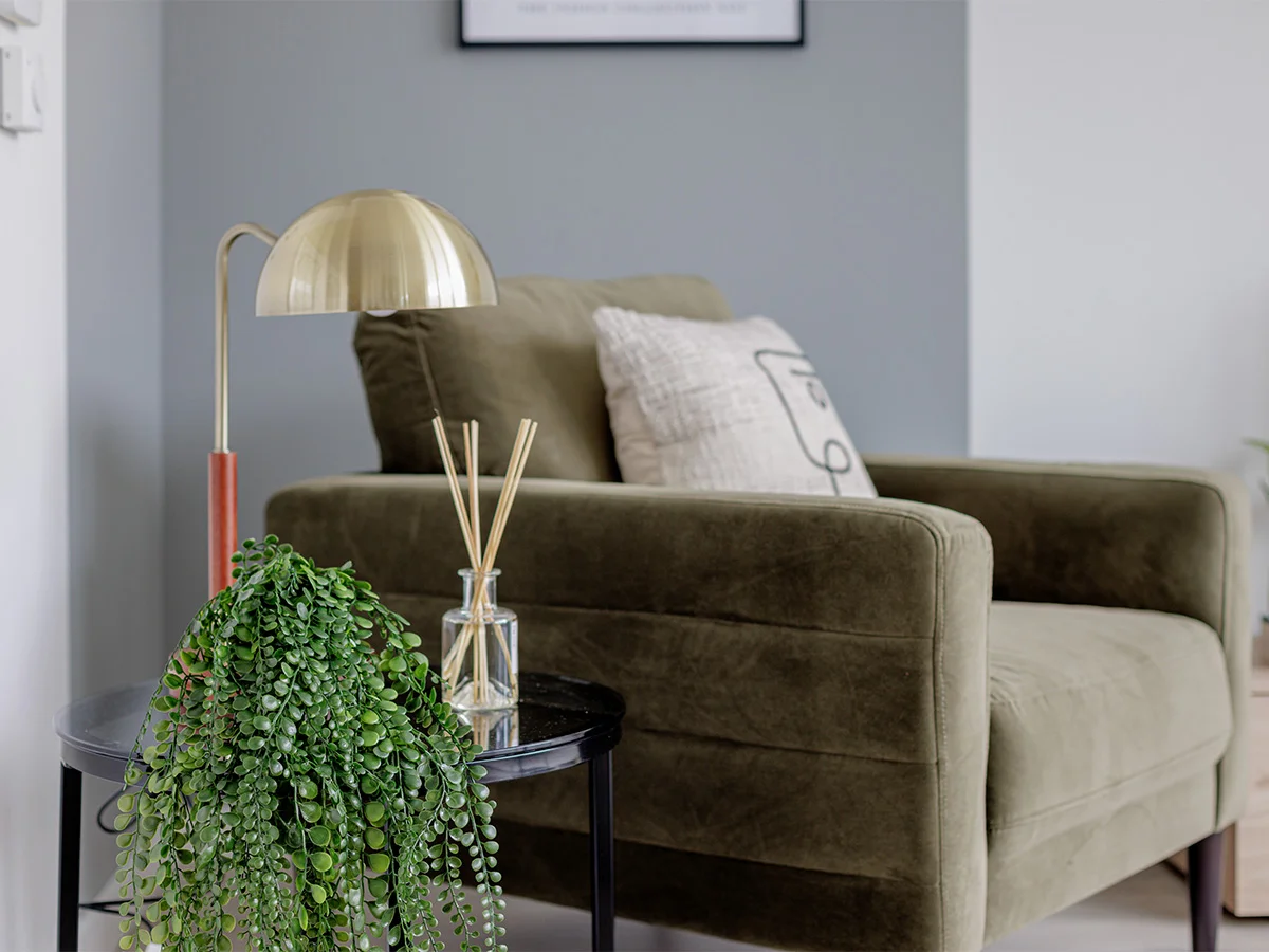 Comfortable living room designed for wellbeing in BTR property