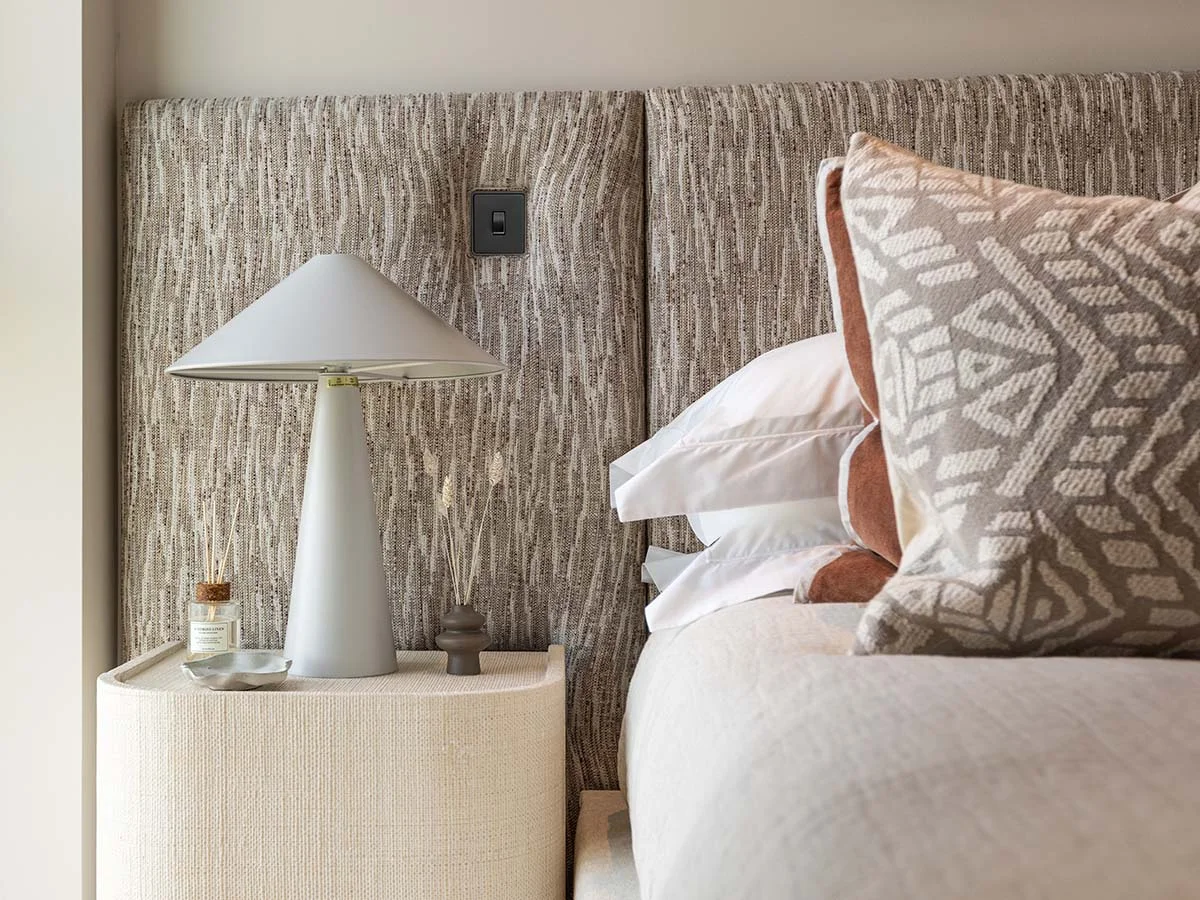 Modern living room styled with Airbnb furnishing service, showcasing short-let furniture Dubai