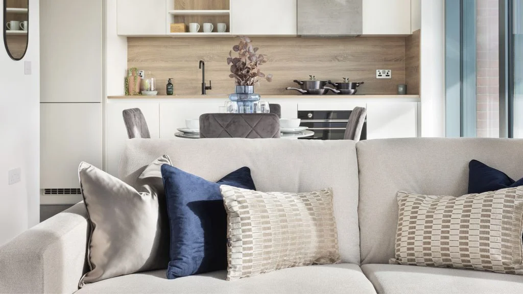 London apartment interior styled with investor furniture package for build to rent and property investors