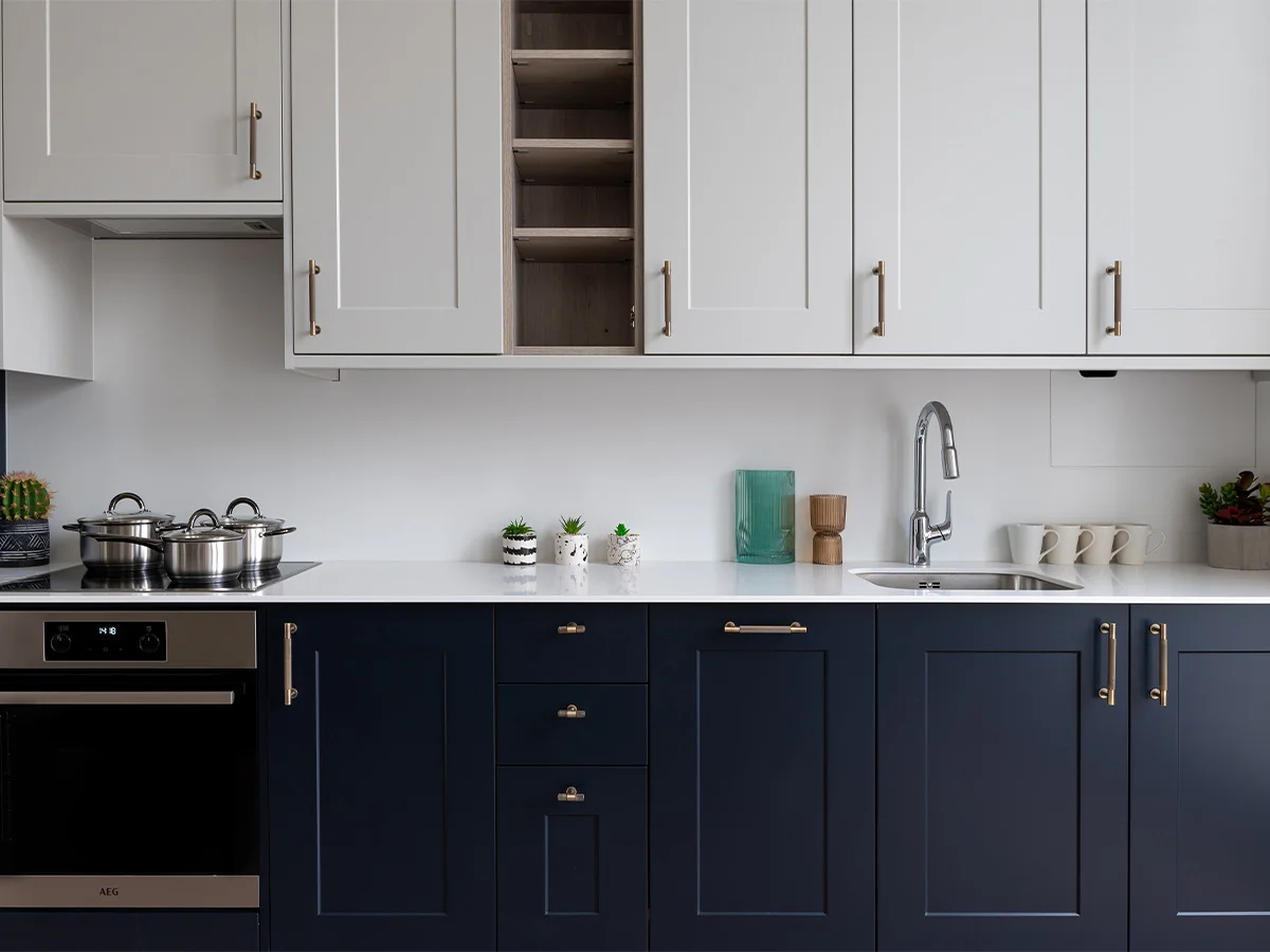 Kitchen Interior of Colville Terrace, Flat 2, Notting Hill London