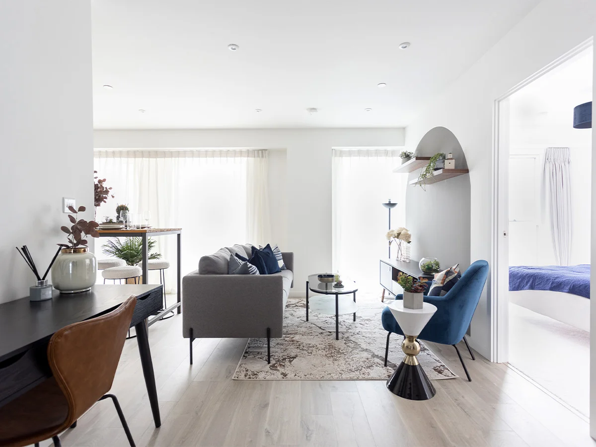 bright london apartment interior designed by rental sector specialists for build to rent properties