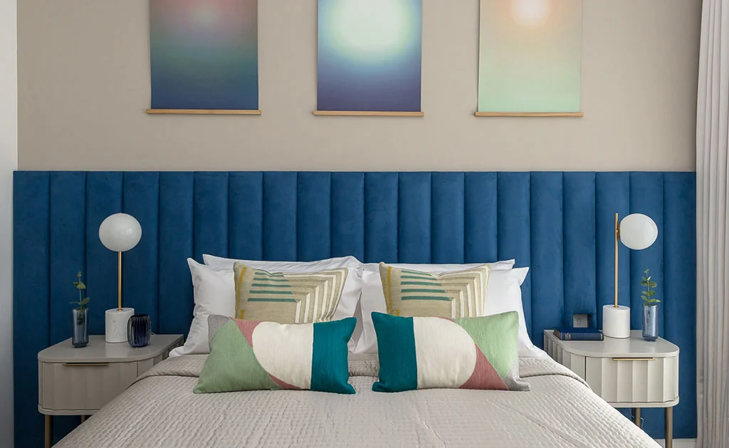 Bedroom in serviced commercial apartment