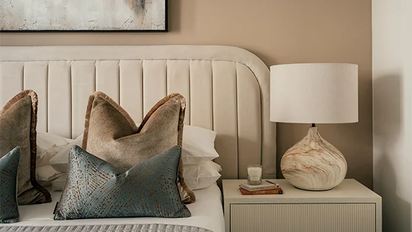 A stylish, light-filled living room showcasing curated décor and modern pieces from bespoke Furniture Packages Dubai