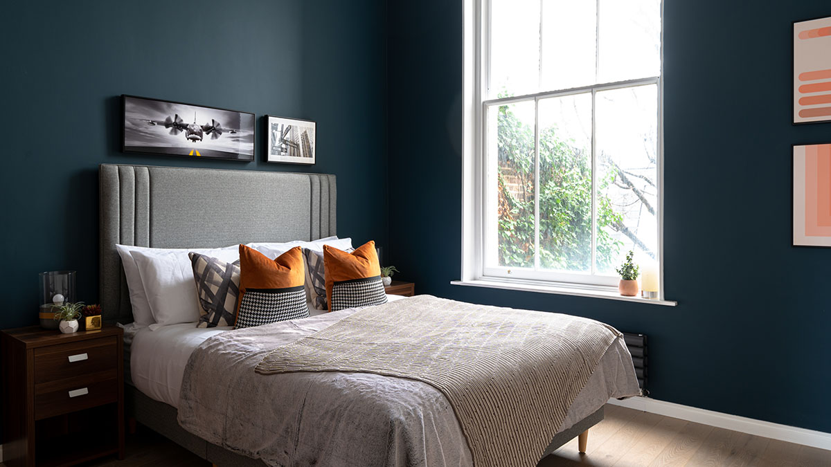 After furnishing: Stylish bedroom in a Dubai flat, showing increased rental appeal for property owners