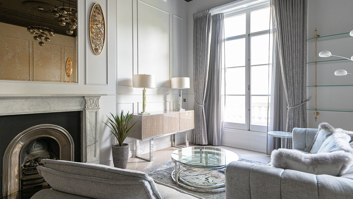 After photo showing a professionally furnished Dubai flat living room boosting rental appeal